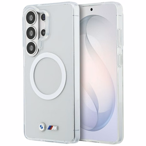 BMW IML Shockproof Metal Logo MagSafe Case for Samsung Galaxy S26 Ultra - Transparent