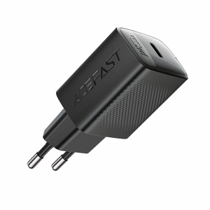 Acefast A104 GaN laturi USB-C PD SFC 25 W - musta