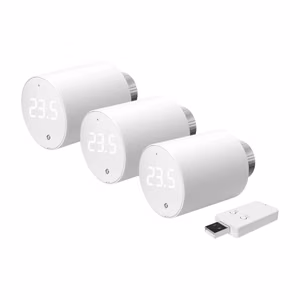 Shelly BLU TRV termostaattipää WiFi/Bluetooth (3 kappaletta ohjausyksiköllä)