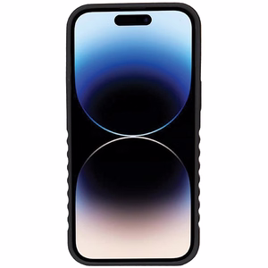 Audi Aitoa nahkaa oleva Suojakuori MagSafella iPhone 14 Pro:lle - musta ja punainen