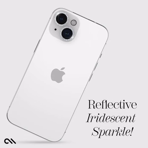 Case-Mate Sparkle Lens Protector tempered-glass camera-lens protector for iPhone 15 / 15 Plus, Twinkle pattern