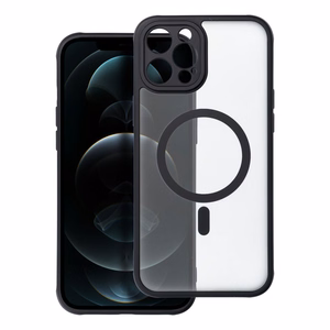 Suojakuori iPhone 12 PRO MAX:lle Full Matte Mag Cover yhteensopiva MagSafe musta