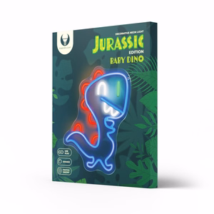 Neon PLEXI LED JURASSIC BABY DINO blue FLNJ01 Forever Light