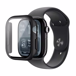 AmazingThing Radix Glass Screen Protector with Case for Apple Watch Series 11 42mm - Black