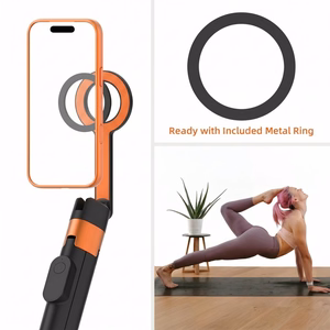Tech-Protect L10S Bluetooth Selfie Stick Tripod - Black and Orange
