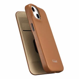 iCarer CE Premium Nahka Folio Case iPhone 14 Plus Magneettinen Flip Nahka Folio Case MagSafe Brown (WMI14220715-BN)