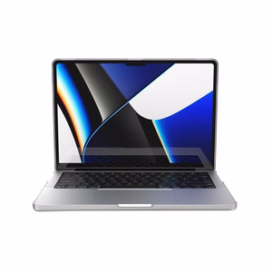 Speck SmartShell case for MacBook Pro 14" (M5 / M4 / M3 / M2 / M1, 2026–2021), clear