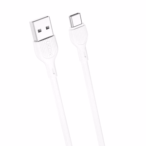 XO kaapeli NB200 USB - USB-C 1,0m 2.1A, valkoinen