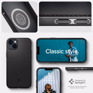 Spigen Mag Armor iPhone 14 Plus Case - Matte Black