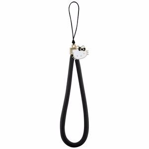 Musta Hello Kitty Nylon Cord Kitty Head -puhelinkoru