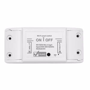 TUYA HS081355 yksikanavainen Wi-Fi-älykytkin, 10 A, ilman tehonmittausta