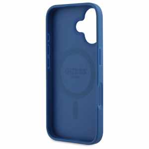 Guess GUHMP16SP4ROPEMCB iPhone 16 6.1" Sininen/Sininen Kova Suojakuori 4G Flowers Print MagSafe