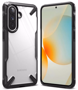 Ringke Fusion X Suojakuori Samsung Galaxy A57 5G:lle - kirkas ja musta