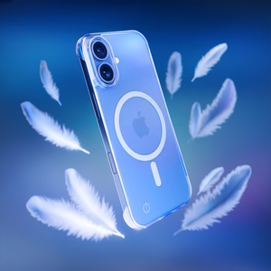 3mk Just20g MagCase Suojakuori iPhone 16:lle - läpinäkyvä