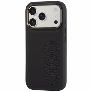 Audi TT -keinonahkasuojakuori laitteelle iPhone 18 Pro / 17 Pro, MagSafe-yhteensopiva – musta