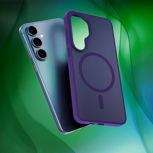 Samsung Galaxy S26+ – 3mk Smoke MagCase violetti puhelimen suojakuori