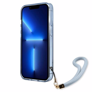 Guess GUHCP13LHTSGSB iPhone 13 Pro / 13 6,1 "sininen / sininen kovakotelo Läpikuultava Stap