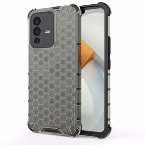 Honeycomb tapauksessa panssaroitu kansi geelirunko Vivo V23 5G musta