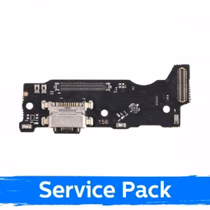 Charging Port Compatible with Xiaomi Redmi Note 10 Pro with flex / silver (Service Pack)