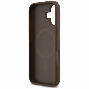 Guess 4G Circle Classic Logo MagSafe Suojakuori iPhone 17:lle - ruskea