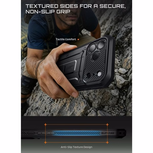 Supcase Unicorn Beetle Pro -suojakuori iPhone 18 Pro / 17 Pro – musta