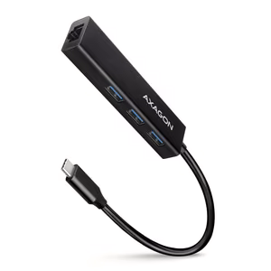 Axagon USB-C 4-Port GLAN Hub 0.2m HMC-GL3A