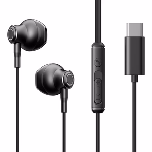 Joyroom TYPE-C Series JR-EC07 USB-C in-ear-kuulokkeet metalli - musta