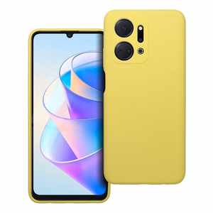 Case for Honor X7A Silicone 2mm (camera protection) yellow