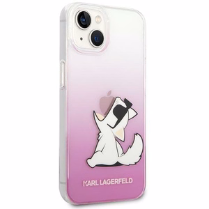 Karl Lagerfeld KLHCP14MCFNRCPI iPhone 14 Plus 6.7 "kovakotelo vaaleanpunainen / vaaleanpunainen Choupette Fun