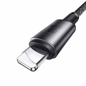 Joyroom S-A50 Unlimited Series 30W USB-C - Lightning -kaapeli magneettisella kaapelinorganisaattorilla 1,2 m - harmaa