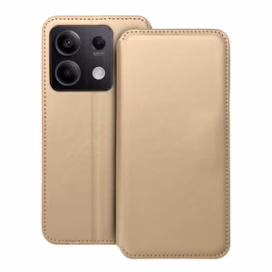 Flip-suojakuori Xiaomi Redmi NOTE 13 5G:lle Dual Pocket Book kultainen