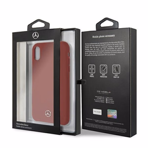 Mercedes Silicone Line iPhone Xr kotelo - punainen