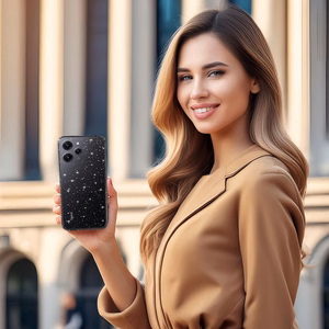 Crystal Glitter Suojakuori Xiaomi Redmi 12:lle - hopeinen
