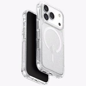 Uniq LifePro Xtreme Magclick Lataussuojakuori iPhone 17 Pro:lle - Läpinäkyvä-Glitter