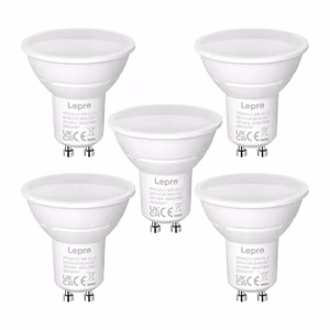 LEPRO 200073-WW-EU-5 GU10 LED-lamppu, 4.5W, 345 lm, 2700K, 100°, 5 kpl pakkaus