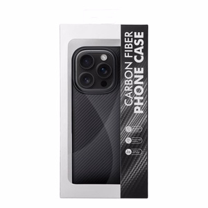Suojakuori iPhone 16 Pro Max:lle Carbon Elite Mag Cover MagSafe-yhteensopiva musta
