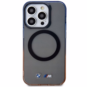 BMW BMHMP14XHTGE Suojakuori iPhone 14 Pro Max 6.7" harmaa/harmaa hardcase Gradient Bumper MagSafe