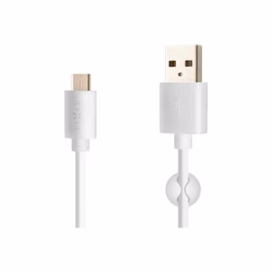 FIXED FIXD-UC2M-WH – USB-A–USB-C data- ja latauskaapeli, valkoinen