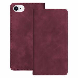 Smart Suede -kuori mallille iPhone 7 / 8 / SE 2020 / SE 2022, viininpunainen