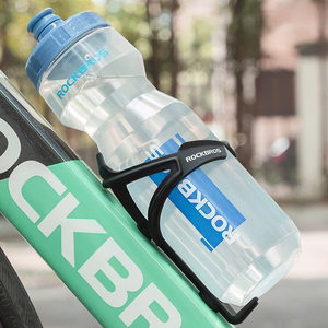 Rockbros 750 ml pyöräilypullo - läpinäkyvä sinisellä suukappaleella