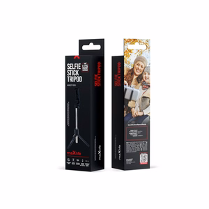 Maxlife MXST-100 Bluetooth-selfietikku ja jalusta, musta