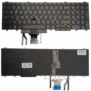 Näppäimistö DELL Latitude 5500, taustavalolla ja Trackpointilla