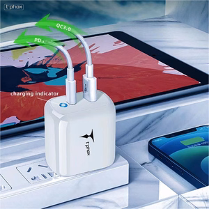 SEINÄLATURI T-PHOX GLORY 45W USB/USB-C VALKOINEN