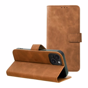 Flip-suojakuori iPhone 15:lle Tender Book ruskea