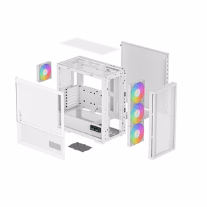 DeepCool CH560 DIGITAL WH Midi Tower valkoinen