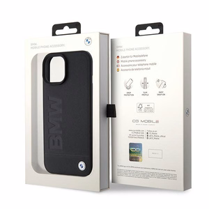 BMW BMHMP15SSLLBK iPhone 15 6,1 musta/musta Magsafe kovakuori Signature Logo Imprint