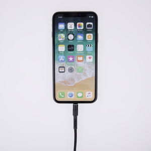 Maxlife MXUC-01 cable USB - Lightning 1,0 m 2A black nylon
