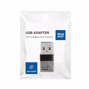 Adapter Type-C to USB-A 3.0 Blue Star - black