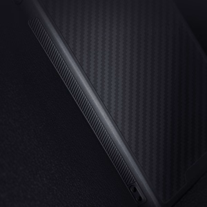 Nillkin Synthetic Fiber S Case iPhone 14 Plus kotelo kamerasuojalla, musta