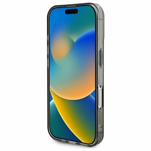 Guess IML Heart Suojakuori iPhone 16 Plus:lle - musta